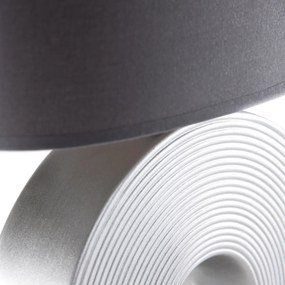 Klasická stolná lampa sivá s oceľou - Ollo