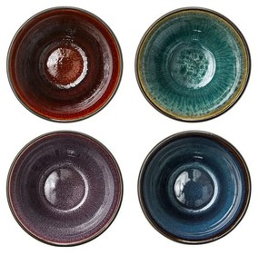 Čierne keramické hrnčeky v súprave 4 ks na latte 270 ml Gastro Black/Mix – Bitz