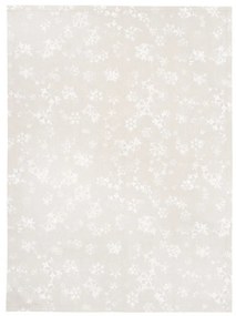 SCANquilt Utierka DEKORO vločky béžová biela 50x70 cm