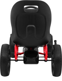 Ramiz ABARTH pedálová motokára pre deti čierna + EVA kolesá + ručná brzda + voľnobeh