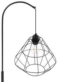 Toolight - Podlahová lampa 1xE27 60W APP538-1F, čierna, OSW-04898