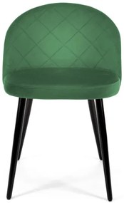 Set štyroch jedálenských stoličiek SJ.077 fľaškovo zelené