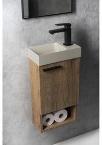 Svetlosivé betónové umývadlo 31x17 cm Piccolino – Sapho
