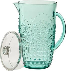 Modrý plastový džbán s vekom Aqua Blue - 20* Ø 13,5*23cm / 2,5L