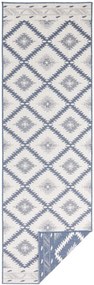 NORTHRUGS - Hanse Home koberce Kusový koberec Twin Supreme 103430 Malibu blue creme – na von aj na doma - 120x170 cm