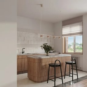 Sollux SL.2697 - Závesný luster AURA na lankách 4xGX53/10W/230V krémový