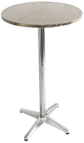 Barový bistro stôl okrúhly 11352, hliník - v70/110 x Ø60 cm