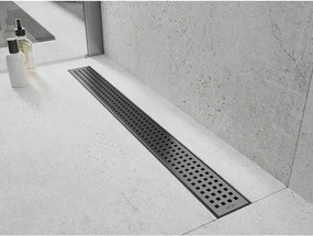 Mexen Flat 360° M08 sprchový žľab 70 cm, brúsený grafit, 1E25070-40