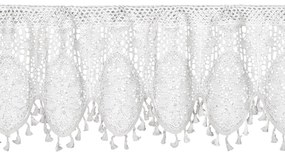 KRÁTKA ZÁCLONA NA PÁSKE MOLY 150X30 CM BIELA