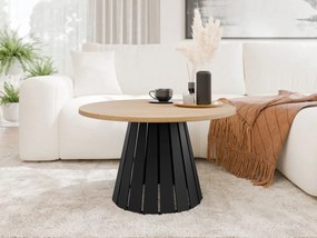 Konferenčný stolík Kroulon 2, Farby: čierna / dub craft zlatý