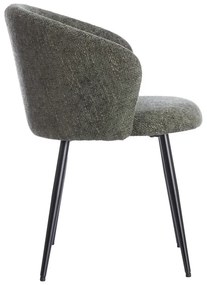 Khaki kovové jedálenské kreslá v súprave 2 ks Radaja – Light &amp; Living