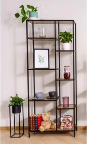 Regál Costa A 70 cm dub prírodný/čierny