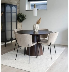 Okrúhly jedálenský stôl s doskou v dekore orechového dreva ø 120 cm Bolton – House Nordic