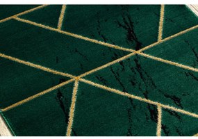 Behúň EMERALD exkluzívny 1012 glamour, marmur, geometrický zelený / zlatý - Výpredaj