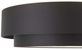 Moderné stropné svietidlo čierne 50 cm 3-svetelné - Steve