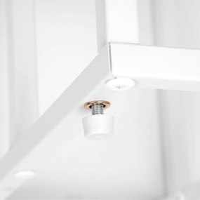 Stojan na květiny Munir bílý/dub craft