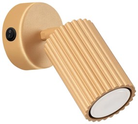 Sollux SL.1560 - Nástenné bodové svietidlo KARBON 1xGU10/10W/230V zlatá