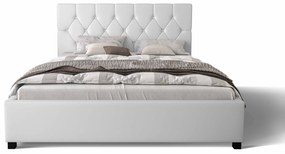 Manželská posteľ 140 cm Sylvie (biela) (s roštom a úložným priestorom). Vlastná spoľahlivá doprava až k Vám domov. 1047155