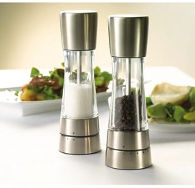 Cole&Mason - Sada mlynčekov na soľ a korenie DERWENT 2 ks 19 cm lesklý chróm