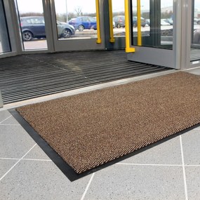 COBA Ekonomická polypropylénová čistiaca rohož, 90 x 150 cm, hnedá