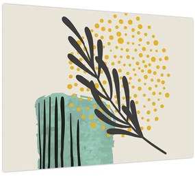Obraz - Abstraktné listy N⁰3 (70x50 cm)