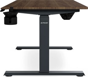 Elektrický stôl s reguláciou výšky ergonomický antracitový/orech,1400x700 mm: ARIA
