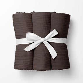 Biante Mušelínová plienka/dečka Nature MSN-069 Kakaovo hnedá - ZVÝHODNENÁ SADA 3 KS 70x70 cm - Sada 3 ks