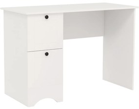 Costway Computertisch mit 2 Schubladen Schreibtisch Robuster Gaming-Tisch Schminktisch Laptoptisch Braun Barva: Hnedá