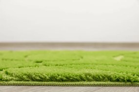 Kúpeľňový koberček Kobe Light Green svetlozelený, línie