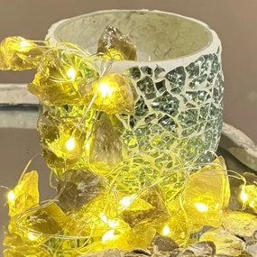 Mosaic LED lamp - candle holder Citrine KEG ICE