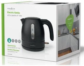 Nedis KAWK300EBK rýchlovarná kanvica, čierna