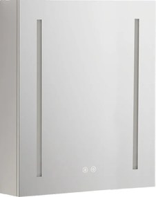 Mereo Mereo, kúpeľňová galérka 60 cm, zrkadlová skrinka, strieborná, MER-CN190P