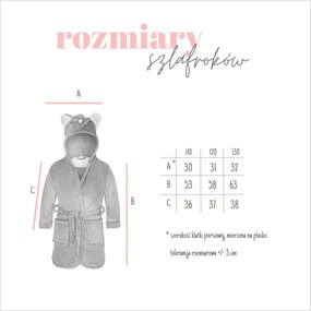 Detský župan MYŠKA Rozmer: M 120 cm