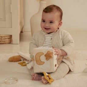 Kocka textilná s aktivitami Newborn Naturals