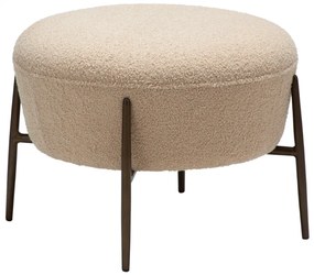 ORBIT TABURET black bouclé/black