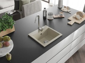 Mexen Milo - drez granitový 43,5x41,0cm, 1-komorový, béžová, 6505441000-69