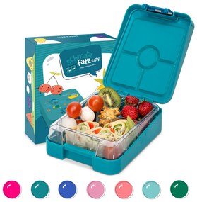 Klarstein, schmatzfatz easy, snack box, 4 priehradky, 18 x 15 x 5 cm (Š x V x H)