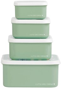 A Little Lovely Company - súprava štyroch desiatových škatuliek - radosť