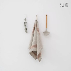 Ľanová utierka 40x65 cm Beige Stripe Vintage – Linen Tales