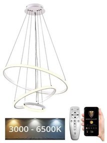 Brilagi - LED Stmievateľný luster na lanku CIRCLE LED/90W/230V 3000-6500K + DO