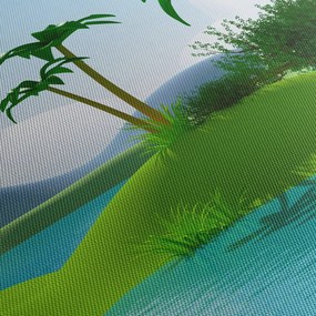 Obraz - Jazerá v jungli (120x50 cm)