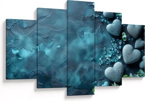 Obraz - Kamene tvaru srdca (150x105 cm)