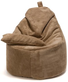 INTERMEDIC SK Kreslo Yoko Velvet – manšestrové kreslo s vankúšom, 75x70x30 cm Farba: SZ96 - hnedá