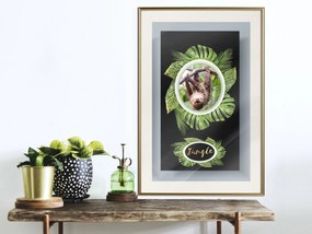 Artgeist Plagát - Sloth [Poster] Veľkosť: 40x60, Verzia: Čierny rám