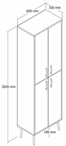 Skrinka na topánky Berina 1 (zlatá + biela). Akcia -19%. Vlastná spoľahlivá doprava až k Vám domov. 1088327