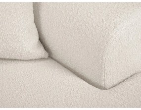 Béžová rozkladacia/s úložným priestorom rohová pohovka z textílie buklé (pravý roh/s leňoškou) Kyoto – Cosmopolitan Design