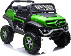 LEAN CARS Batériové vozidlo Mercedes Unimog Green