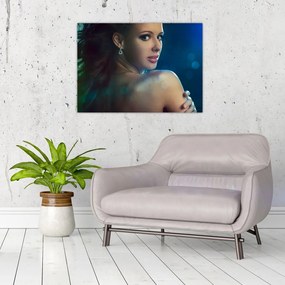 Obraz - Pohľad mladej ženy (70x50 cm)