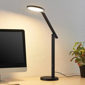 Lucande Felkano LED stolová lampa, čierna