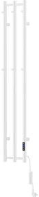 Mexen Pino, elektrické vykurovacie teleso s vešiakmi na uteráky 1405x242 mm, 200 W, biela, W301-1405-242-00-20